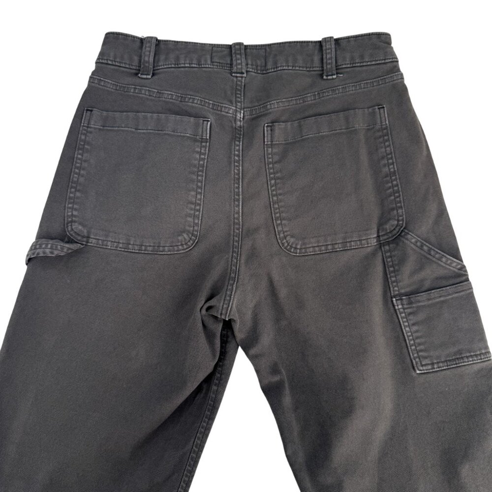 Abercrombie & Fitch Baggy Carpenter Pants Workwear Utility Black Men’s - Picture 10 of 12